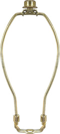 HA-1001-7BR-1 Heavy Duty Harp for Lamp Shade Holder, 7 Inch, Polished Brass Base